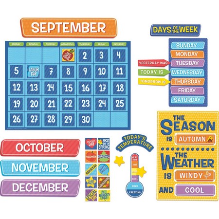 EUREKA A Teachable Town Calendar Bulletin Board Set 847799